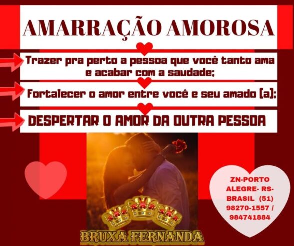 Amarração Amorosa | Serviços de Amor – Bruxa Fernanda